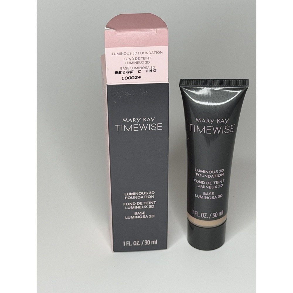 Mary Kay Timewise Luminous 3D Foundation BEIGE C 140 # 100024 Normal to Dry NIB
